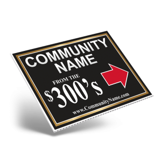 24" X 18" ONE OR TWO SIDED CUSTOM COROPLAST SIGN PANEL
