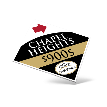 24" x24" ONE OR TWO SIDED CUSTOM COROPLAST SIGN PANEL